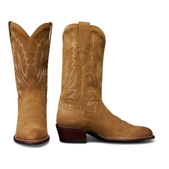 Tecovas Shoes - NWOB Tecovas The Jamie Suede Western Cowboy Boots in Caramel Brown